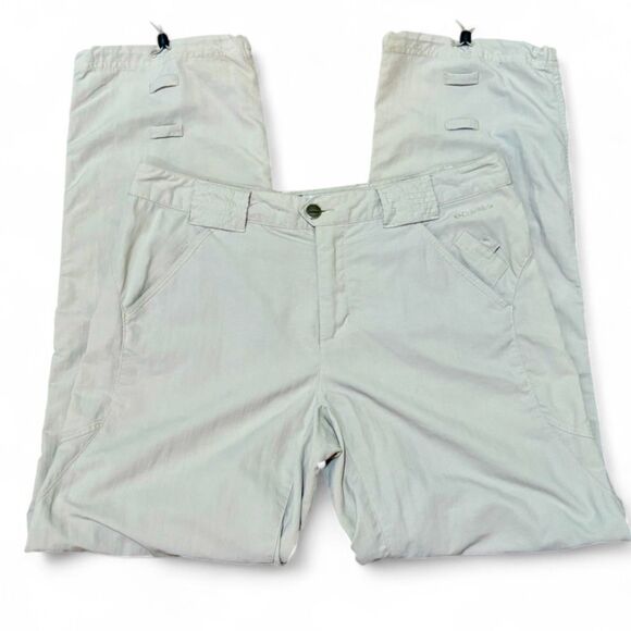 Vintage Columbia Women’s Khaki Zip‑Off Convertible Hiking Pants Size 6 - Picture 1 of 9